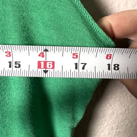 Next Level Lucky Lou's Sz M Long Tank Top Racerback Green Dice Stars Denton, TX - Picture 9 of 10